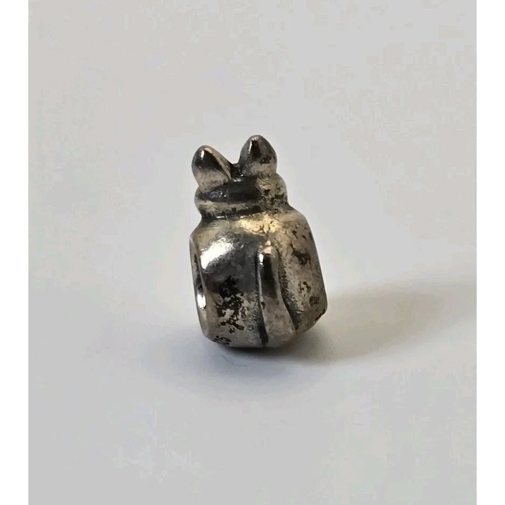 Pandora Cat Charm 925 ALE Sterling Silver Kitty Bead Animal Cute Retired